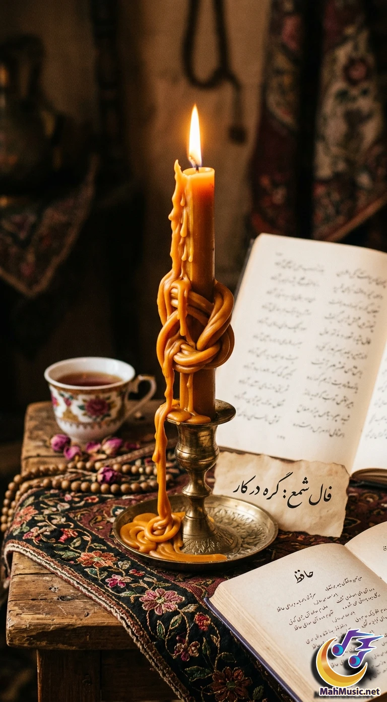 تصویر نماد گره در فال شمع