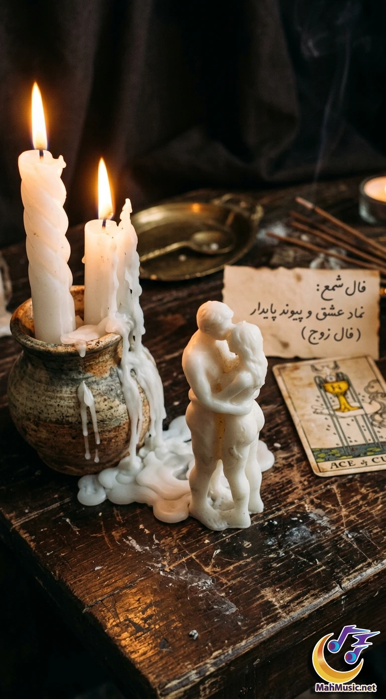 تصویر نماد زوج در فال شمع