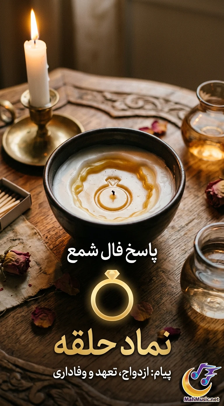 تصویر نماد حلقه در فال شمع