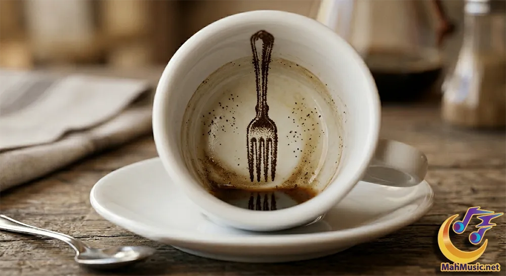 نماد چنگال در فال قهوه