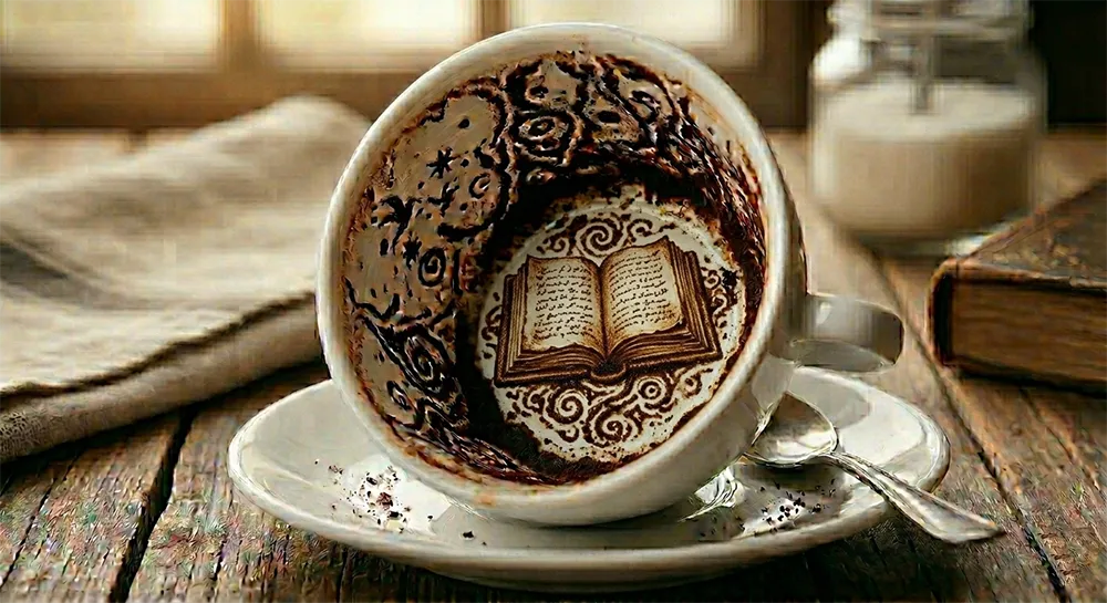 نماد کتاب در فال قهوه