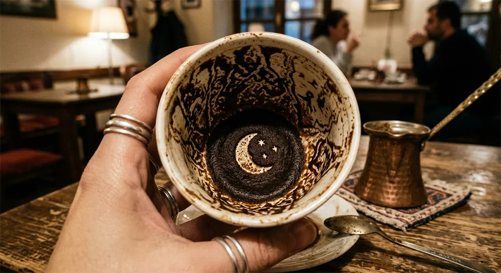 نماد ماه در فال قهوه