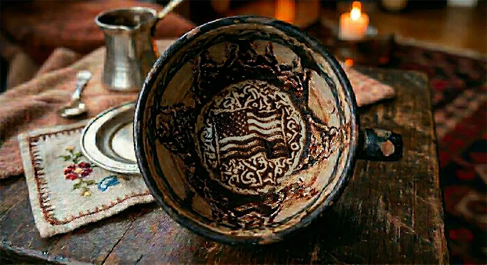 نماد پرچم در فال قهوه