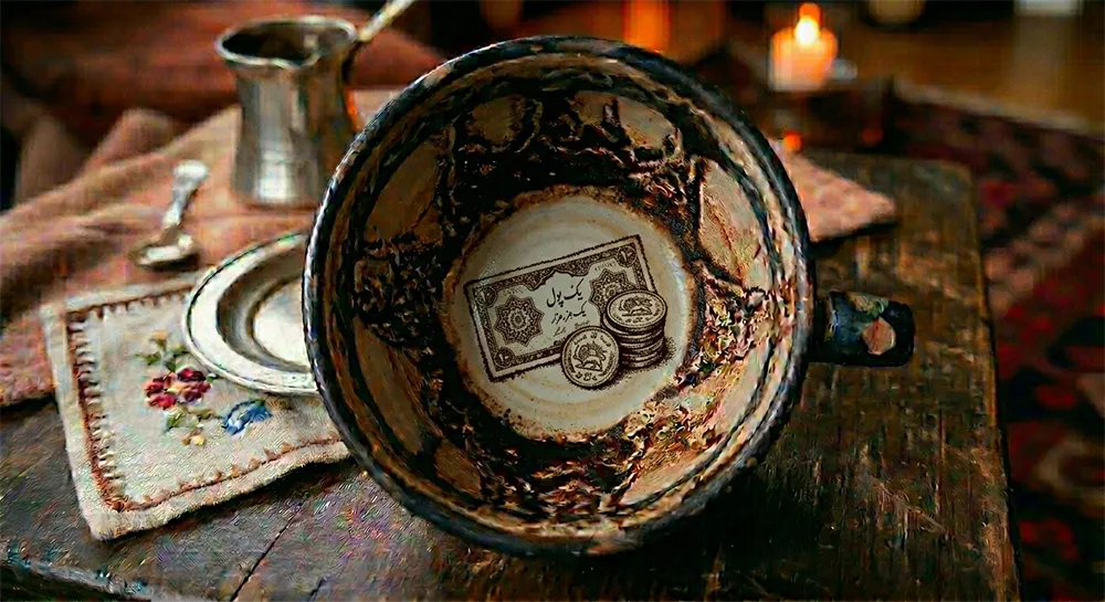 نماد پول در فال قهوه