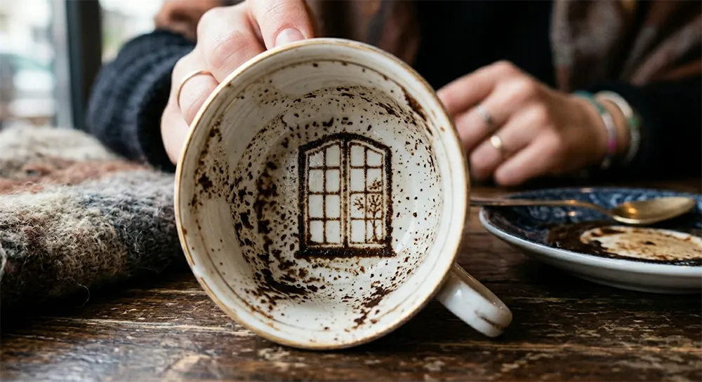 نماد پنجره در فال قهوه
