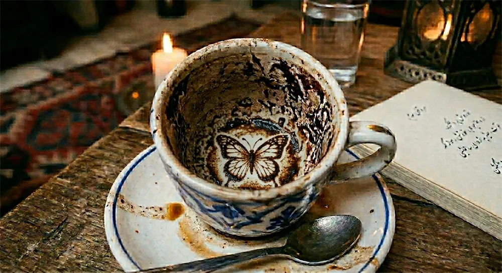 نماد پروانه در فال قهوه