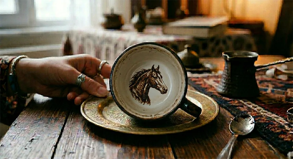 نماد اسب در فال قهوه