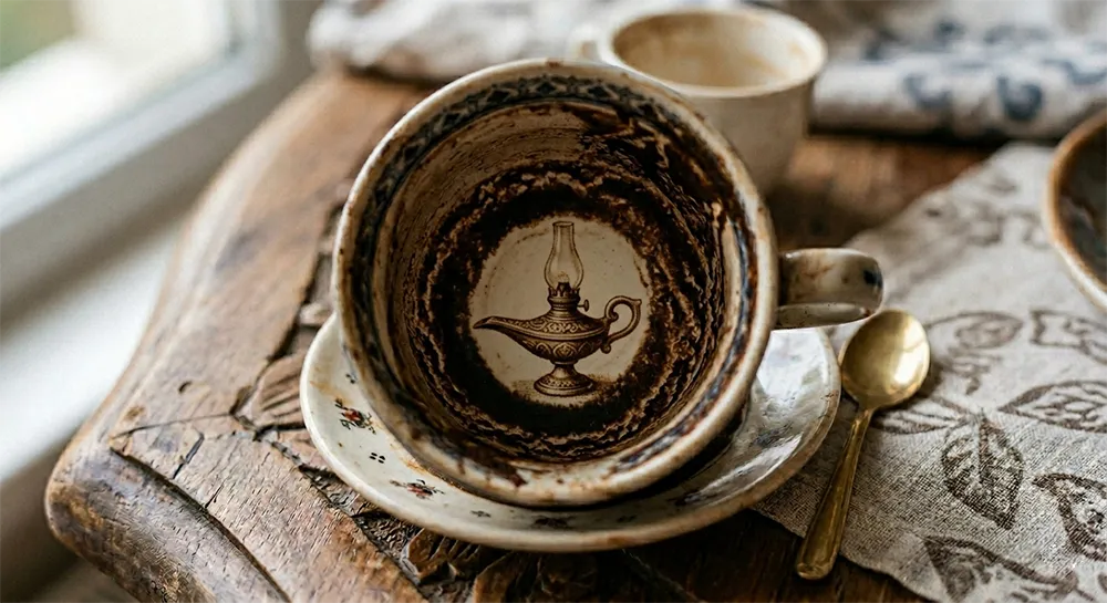 نماد چراغ در فال قهوه