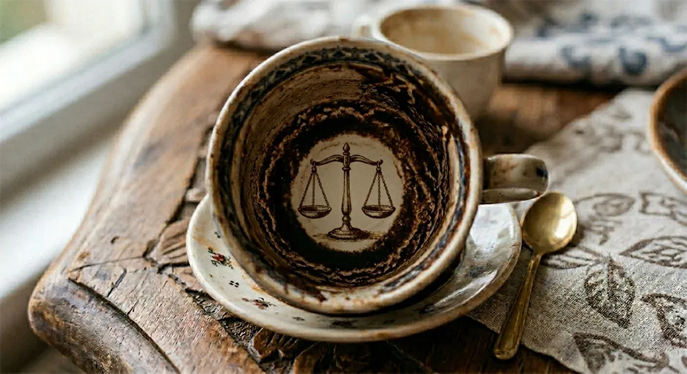 نماد ترازو در فال قهوه